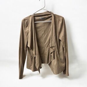 Bagatelle Taupe Draped Women's Blazer